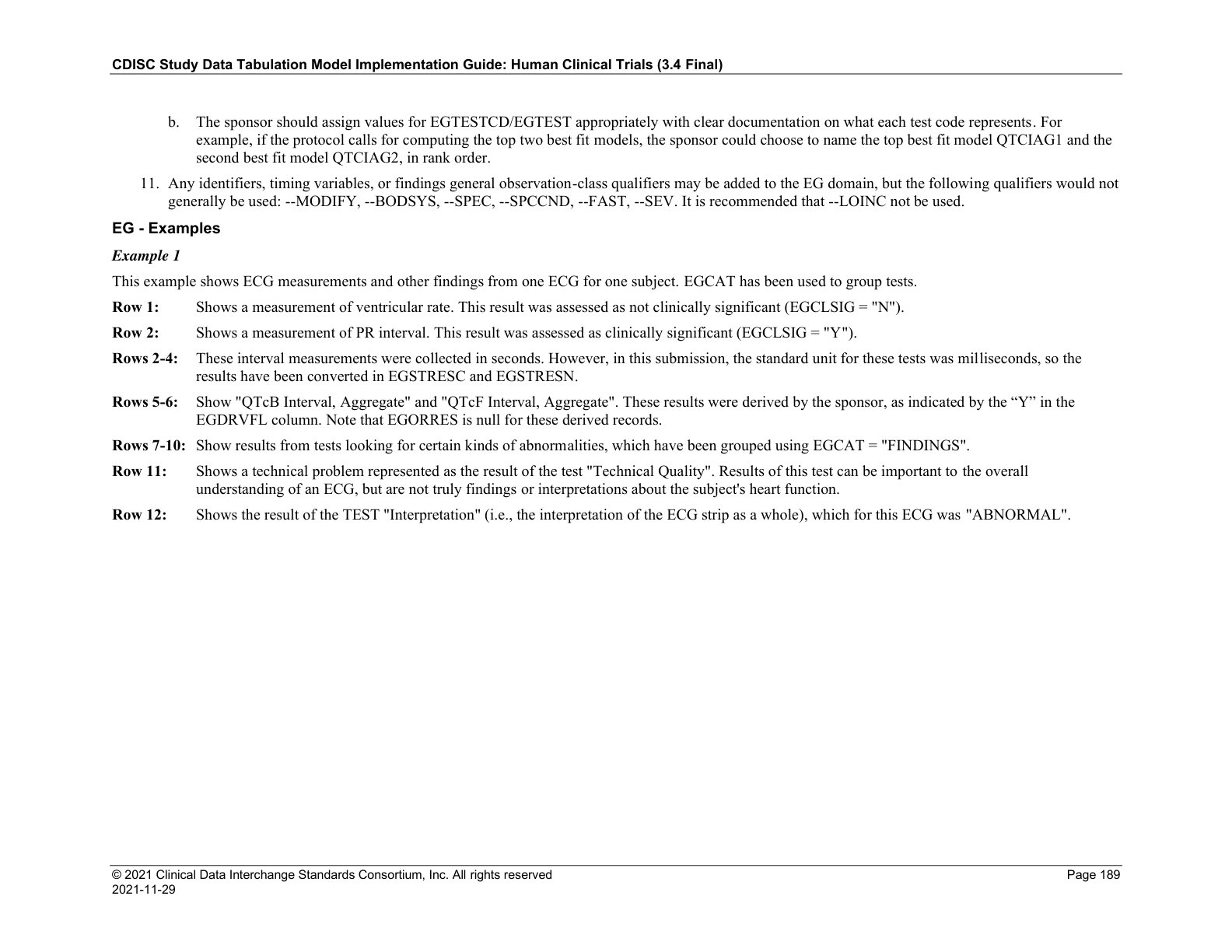 SDTMIG v3.4 page 189 EG example notes
